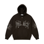 Palace Shatter Zip Hood Black - 24FW