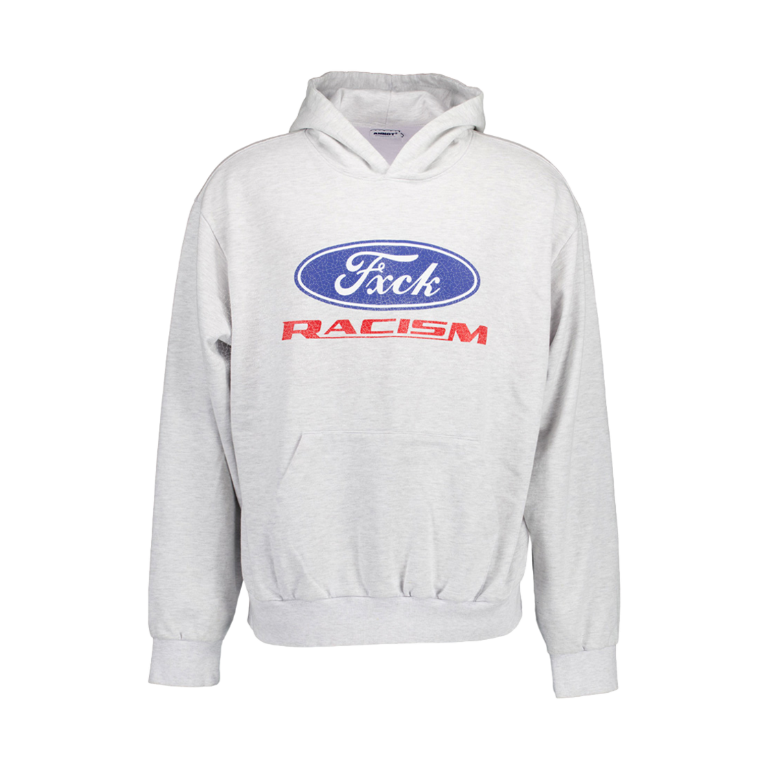 아노트 F.R.C 로고 빈티지 워싱 후디 화이트 메란지(ANNOT F.R.C Logo VTG Washing Hoodie White Melange)