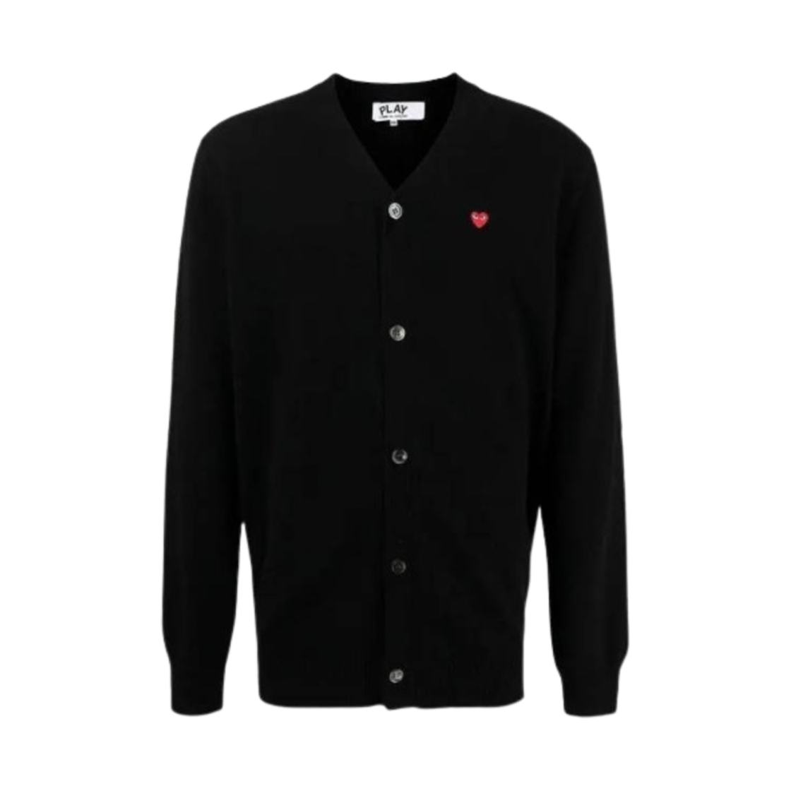 플레이 꼼데가르송 레드 하트 가디건 블랙(Play Comme des Garcons Red Heart Cardigan Black) - 1