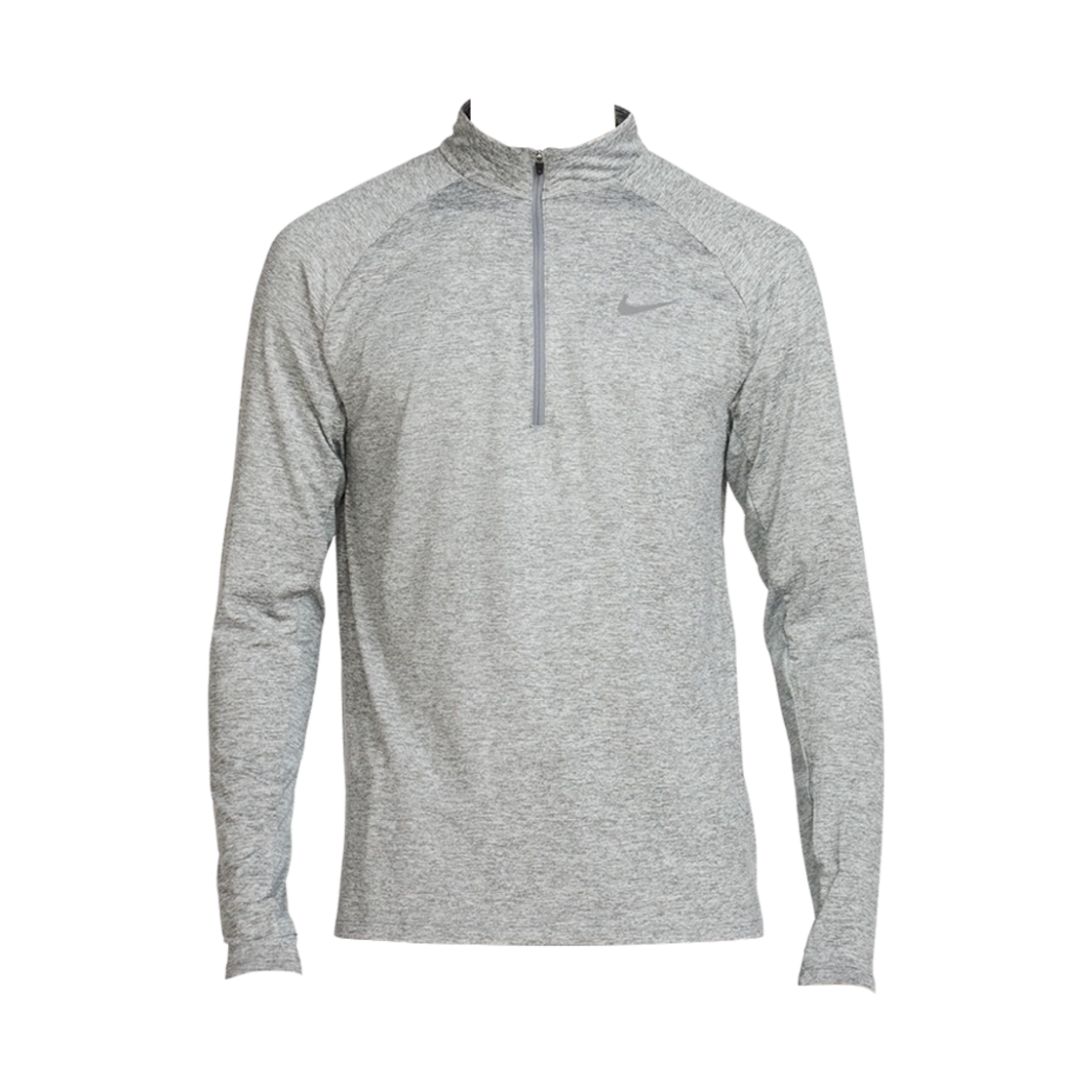 나이키 스트라이드 드라이핏 1/4 집 러닝 탑 스모크 그레이 헤더 - 아시아(Nike Stride Dri-Fit 1/4 Zip Running Top Smoke Grey Heather - Asia)