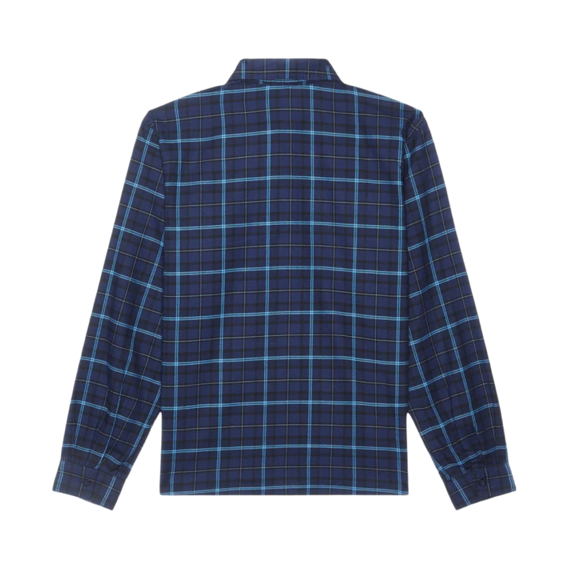 나이키 SB 롱슬리브 플란넬 스케이트 버튼업 셔츠 미드나잇 네이비 옵시디언 - 아시아(Nike SB Long Sleeve Flannel Skate Button Up Shirt Midnight Navy Obsidian - Asia) - 2
