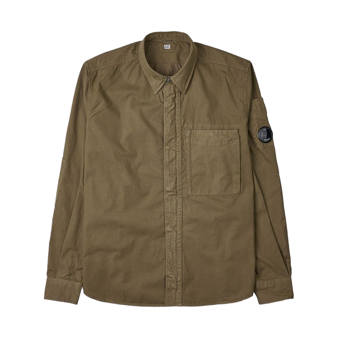 14CMSH121A002824G339 C.P. Company Gabardine Utility Shirt Lead Grey - 23SS