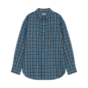Aviemuah Relaxed Check Shirt Blue
