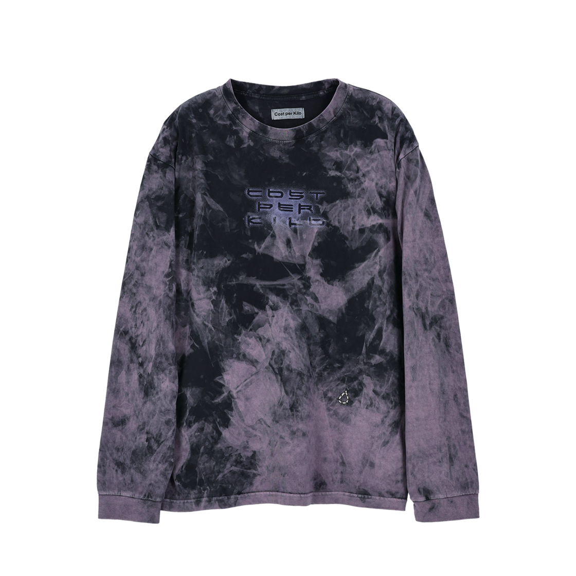 코스트퍼킬로 타이포 롱슬리브 티셔츠 퍼플