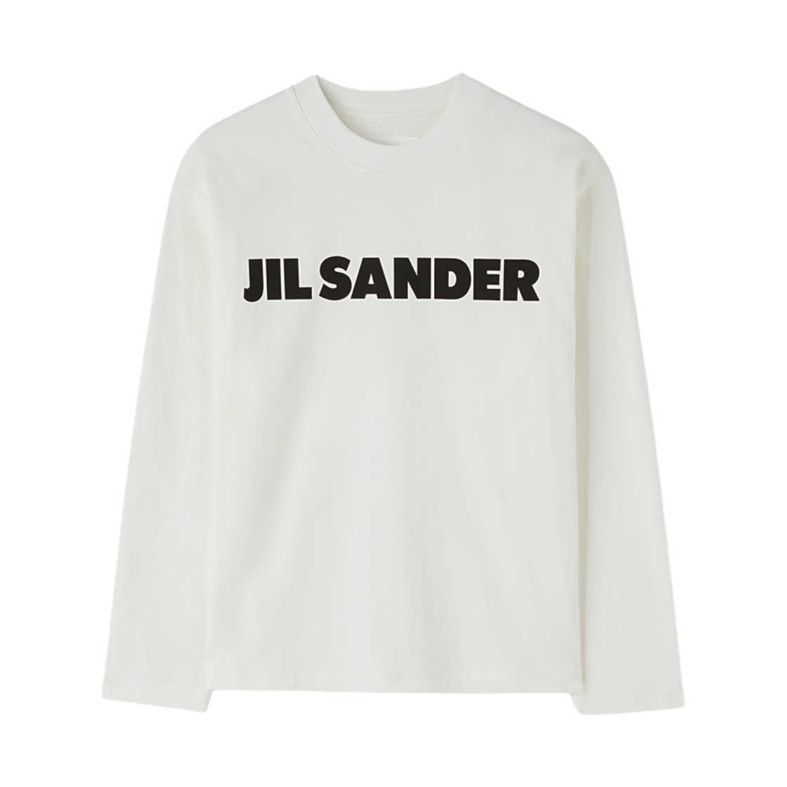 (W) 질 샌더 로고 롱슬리브 티셔츠 내츄럴((W) Jil Sander Logo Long Sleeve T-Shirt Natural) - 1