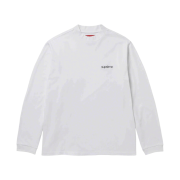 Supreme Mock Neck L/S Top White