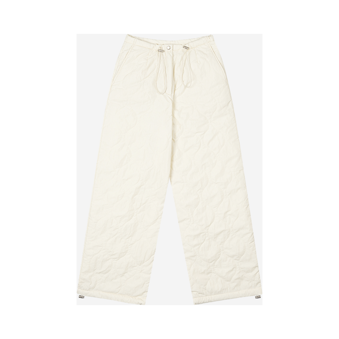 포르타 우먼 웨이브 퀼티드 패디드 팬츠 아이보리