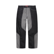 Supreme 2-Tone Paneled Baggy Jean Black - 24FW