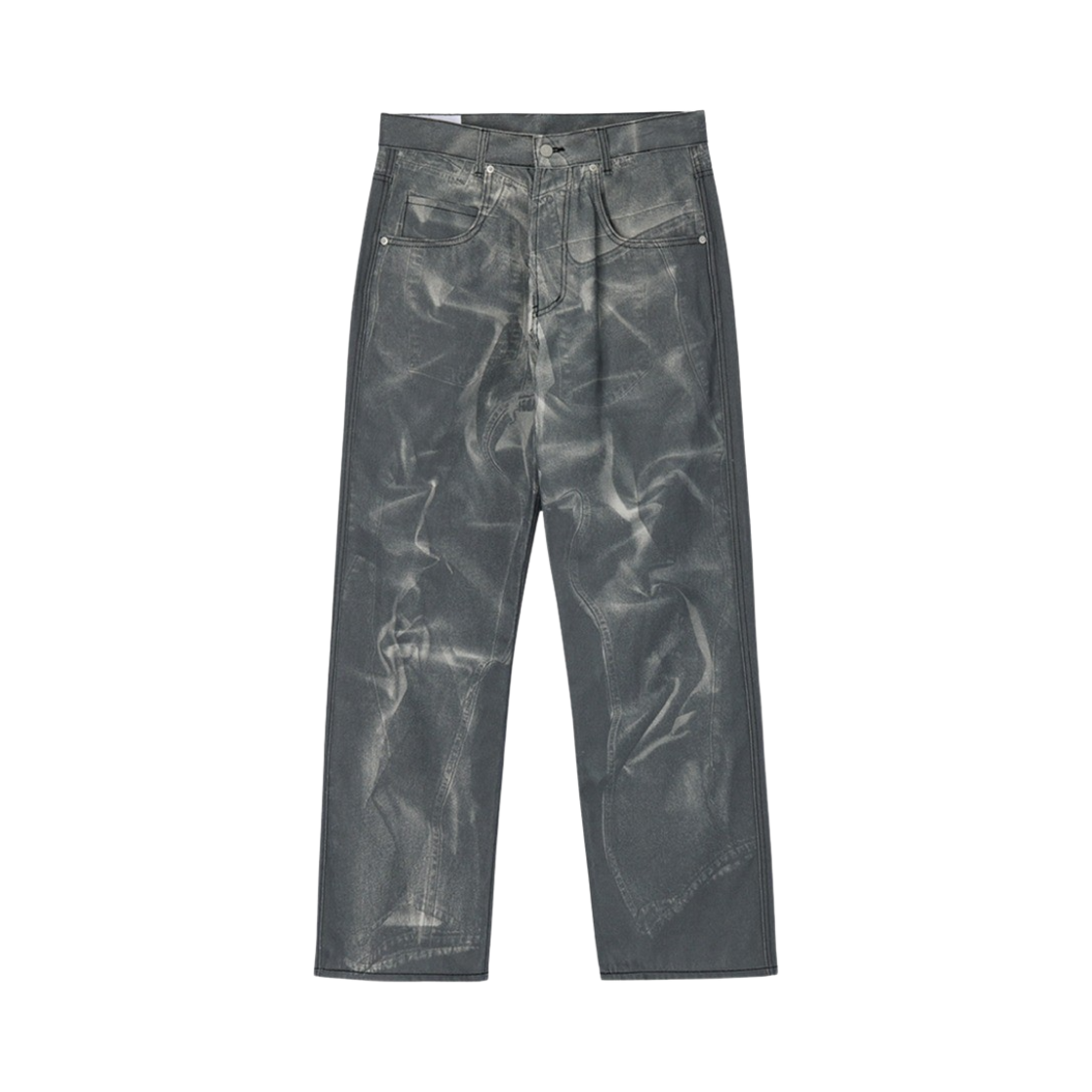 타이핑 미스테이크 디지털 워시드 데님 팬츠 블랙 엑스레이 - 22FW