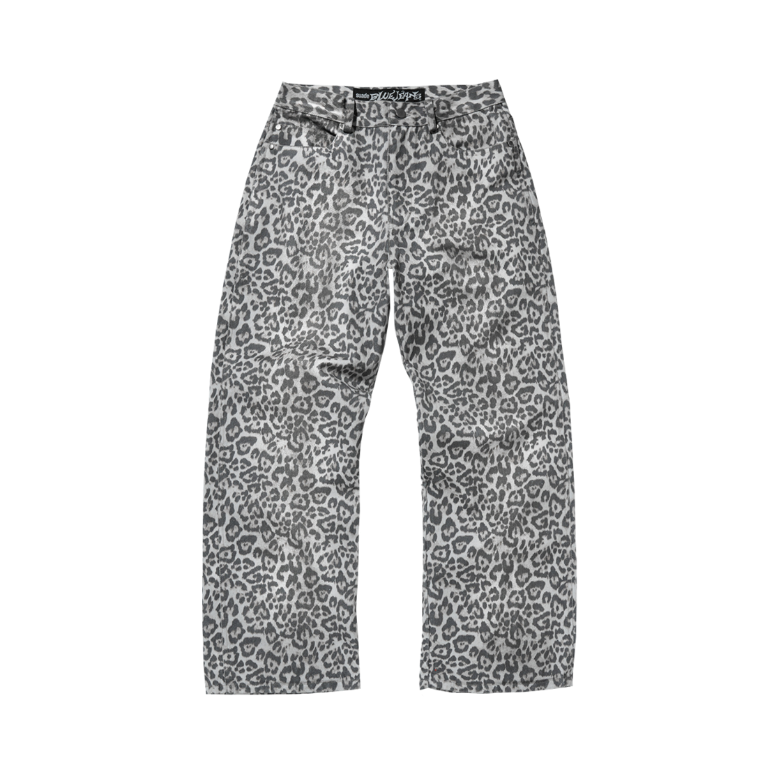 SDESBO109IV Suade Leopard Jean Ivory