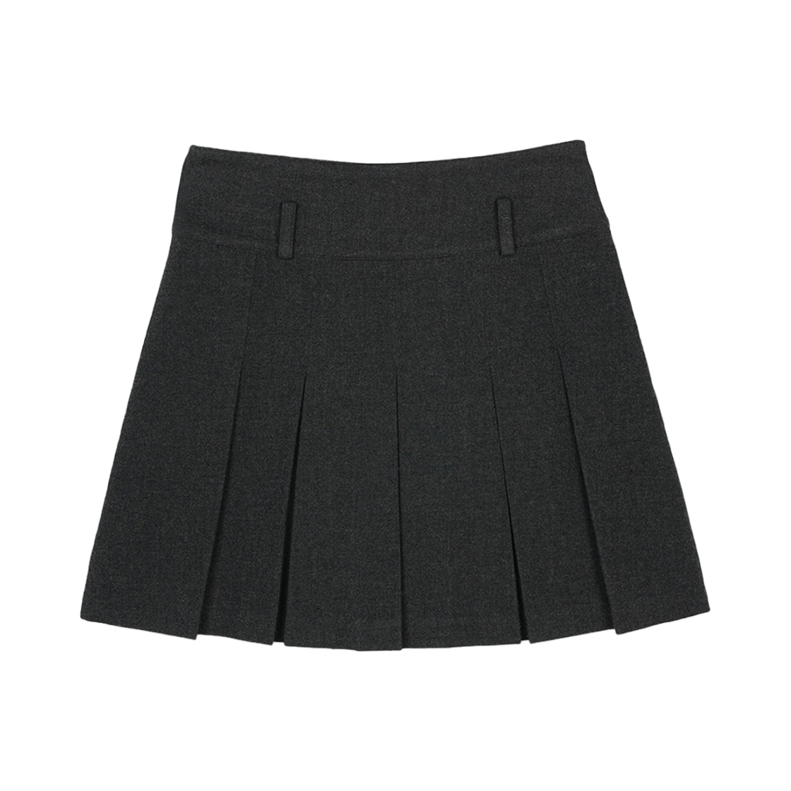 BS4FSK651CC Bensimon Pleats Mini Skirt Charcoal