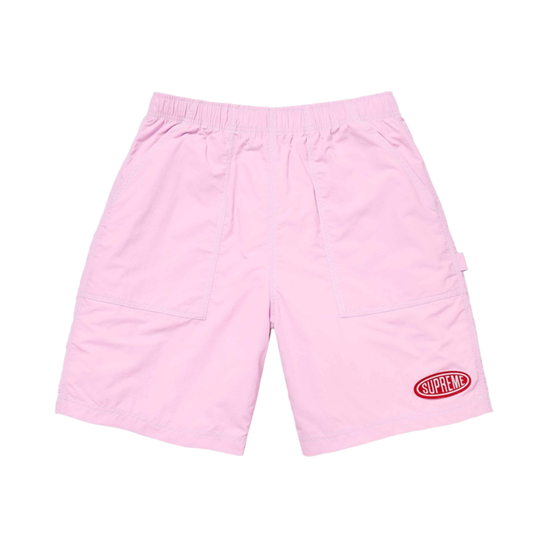 슈프림 나일론 페인터 쇼츠 페일 핑크 - 24SS