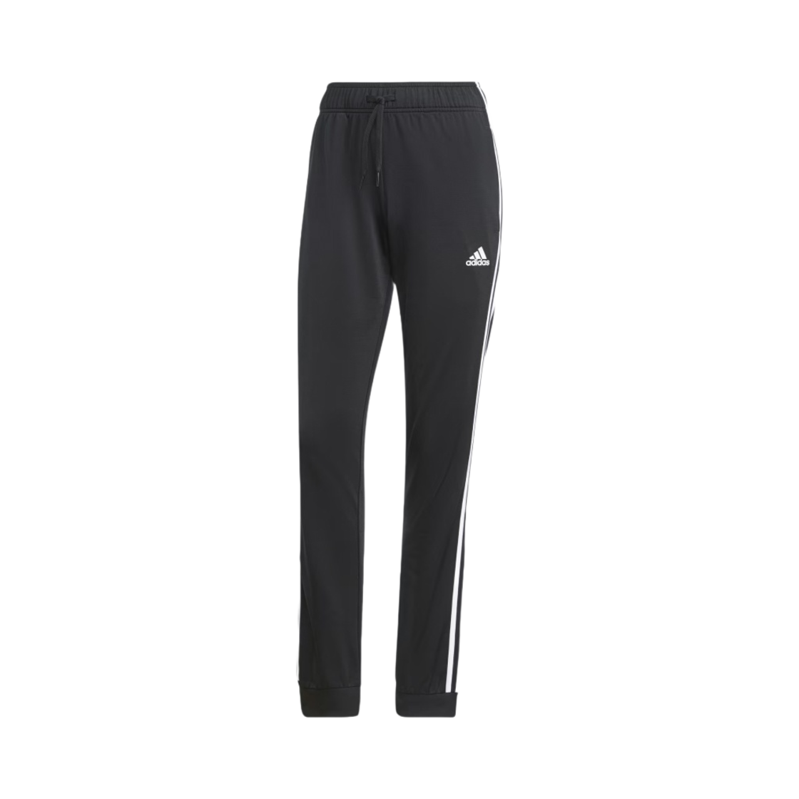 H48447 (W) Adidas Primegreen Essentials Warm-Up Slim Tapered 3-Stripes Track Pants Black - KR Sizing