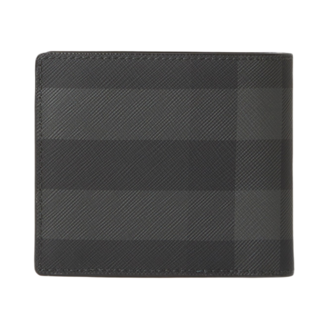 버버리 체크 앤 레더 반지갑 코인 지갑 차콜(Burberry Check and Leather Bifold Coin Wallet Charcoal) - 2