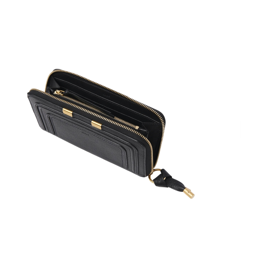 끌로에 마르씨 롱 지퍼 지갑 블랙(Chloe Marcie Long Zipped Wallet Black) - 2