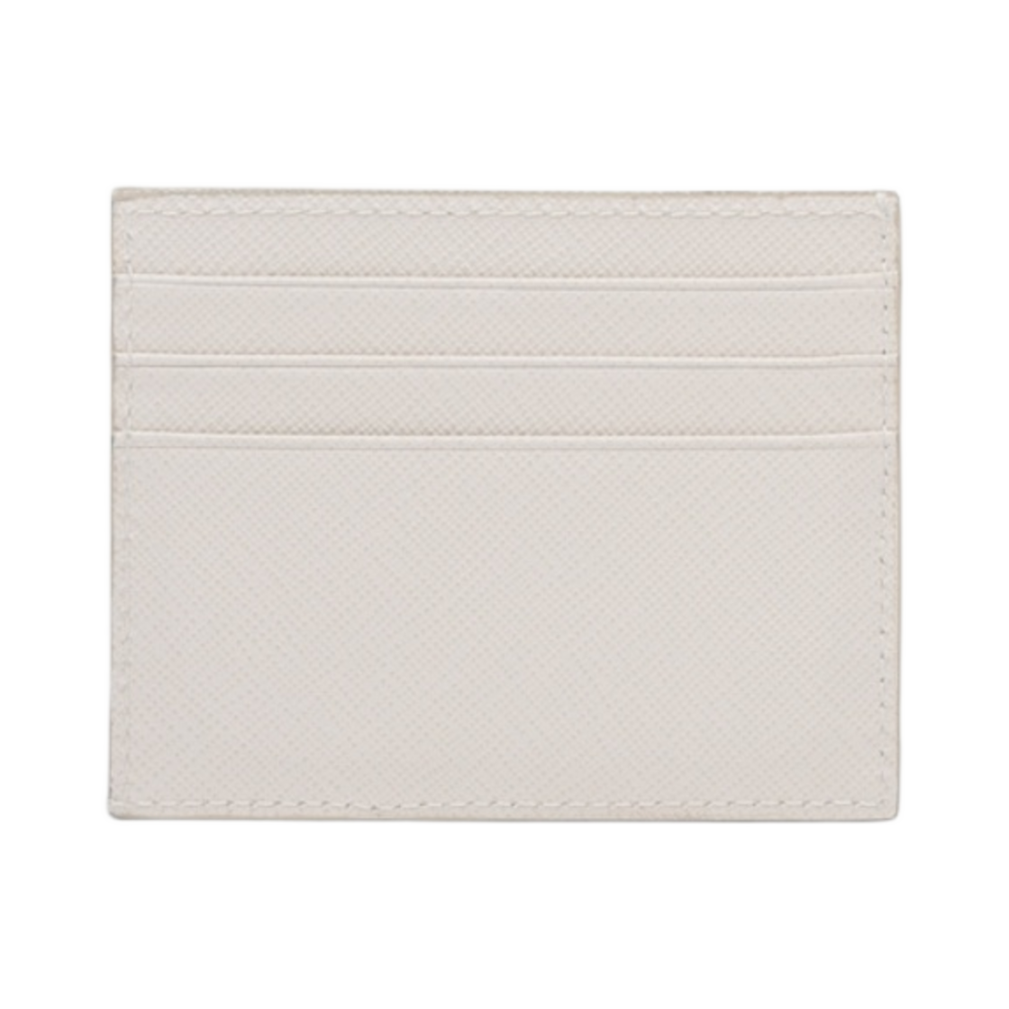 프라다 사피아노 레더 카드 홀더 초크 화이트(Prada Saffiano Leather Card Holder Chalk White) - 2