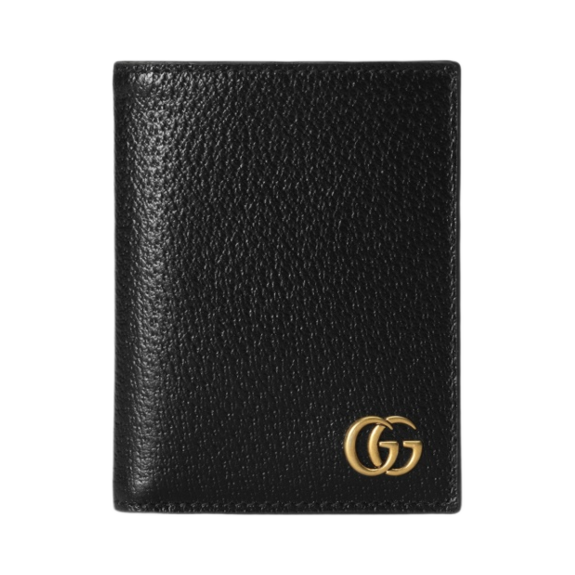 760212-DJ20T-1000 Gucci GG Marmont Card Case Black Leather