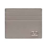 Valentino Vlogo Signature Card Holder Pearl Grey
