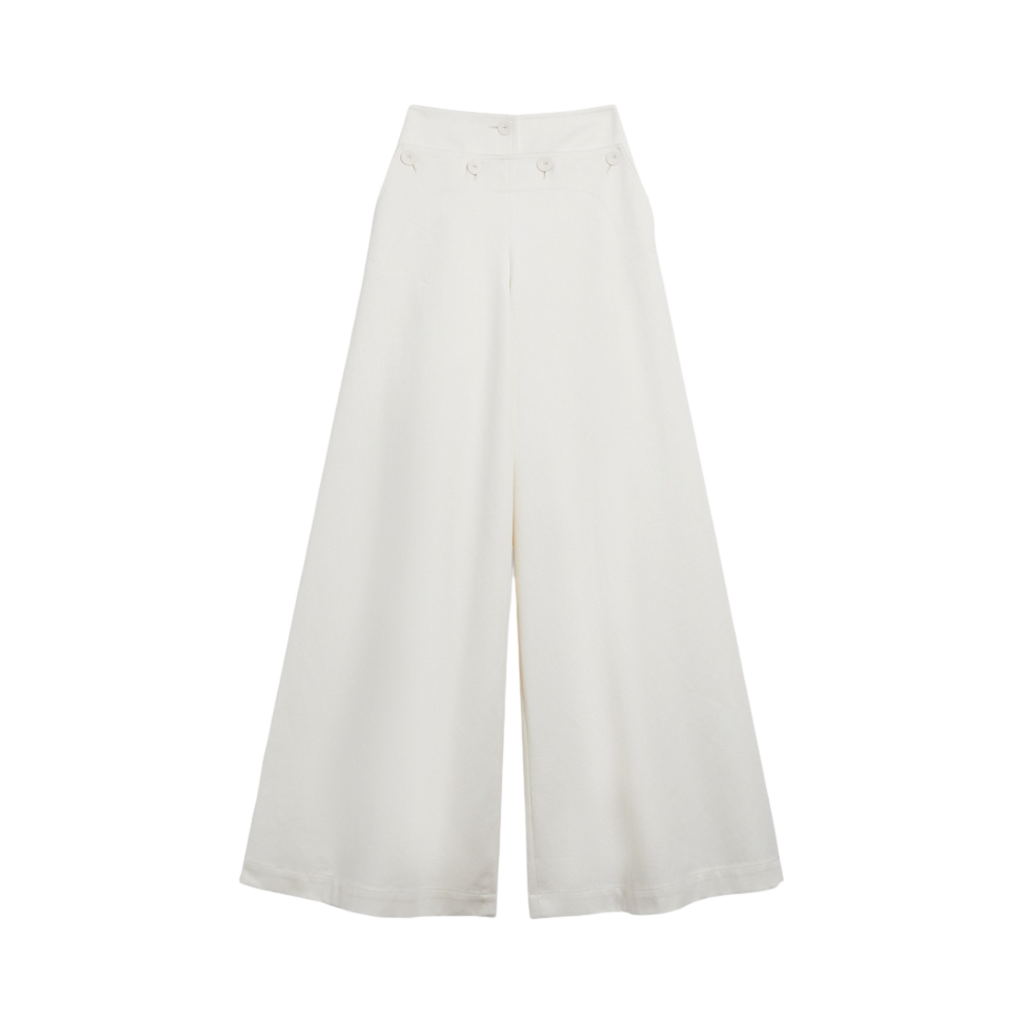 (W) 막스마라 람파라 코튼 팬츠 화이트((W) Max Mara Lampara Cotton Pants White) - 1
