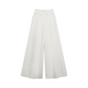 (W) Max Mara Lampara Cotton Pants White
