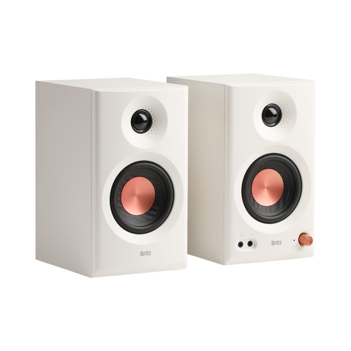 브리츠 BR-Monitor5 블루투스 스튜디오 모니터 스피커 화이트(Britz BR-Monitor5 Bluetooth Studio Monitor Speaker White)