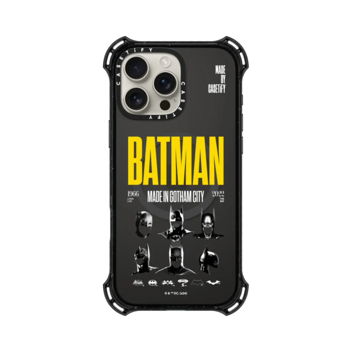 케이스티파이 x 배트맨 아이폰 메이드 인 고담 시티 바운스 케이스 블랙(Casetify x Batman iPhone Made in Gotham City Bounce Case Black) - 3