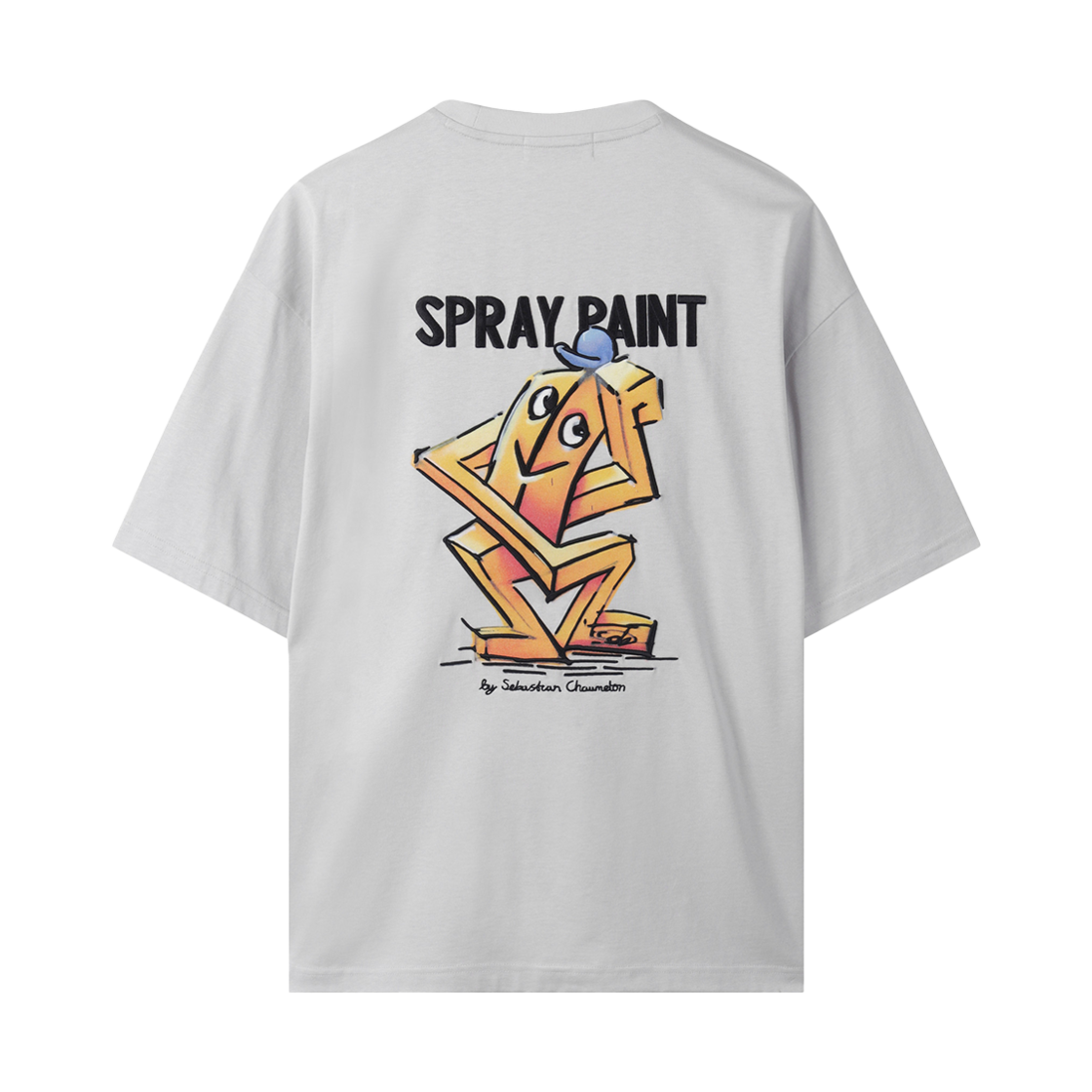 CWTAM25488GYX Customellow Graphic T Shirt Gray