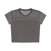 OJOS Half Sheer Jersey T Charcoal