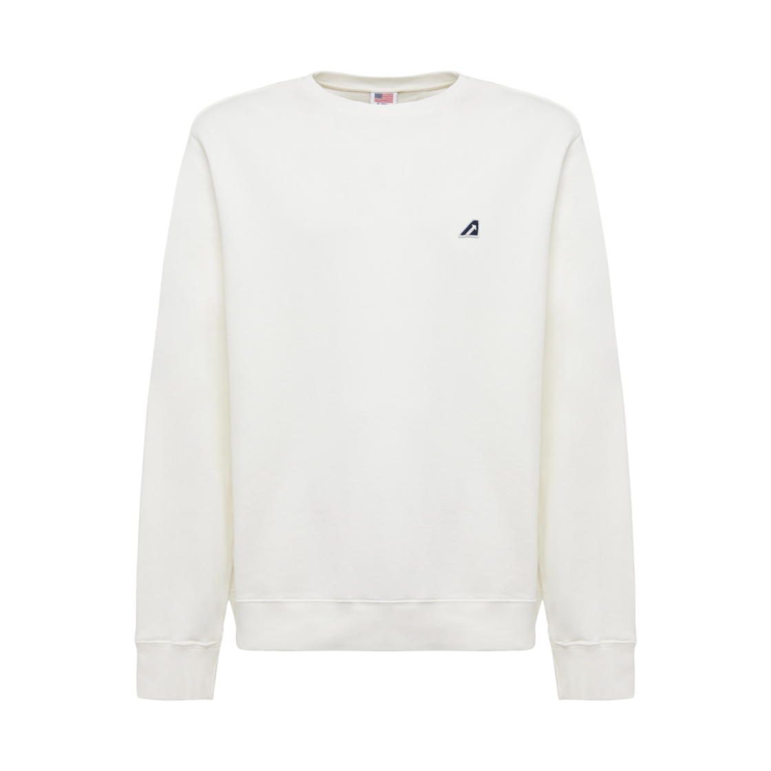 오트리 아이코닉 로고 패치 크루넥 스웨트셔츠 화이트(Autry Iconic Logo Patch Crewneck Sweatshirt White)