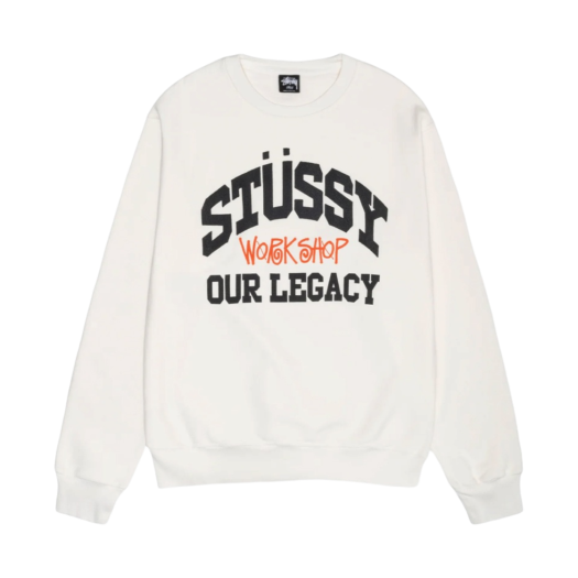 스투시 스포츠 릴렉스드 오버사이즈 크루넥 아이보리 | Stussy