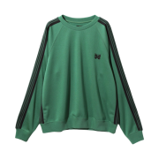 Needles Track Crewneck Poly Smooth Emerald