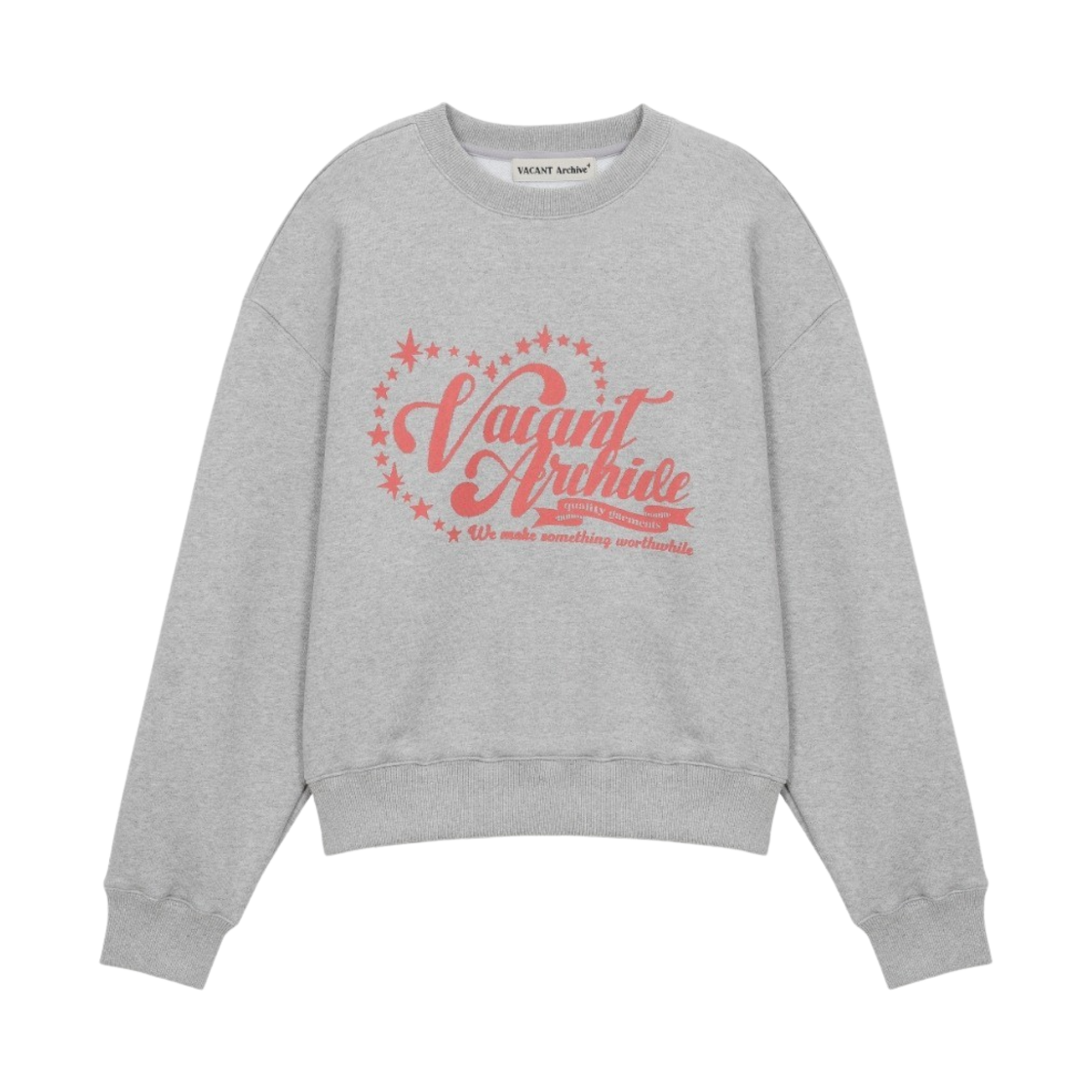 베이컨트 아카이브 유니섹스 베이컨트 로고 스웻셔츠 그레이(Vacant Archive Unisex Vacant Logo Sweat Shirt Grey)