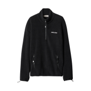 (W) Miu Miu Fleece Sweatshirt Black