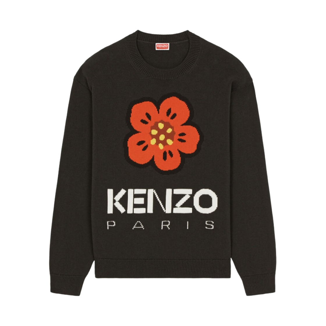 FD55PU3803LC99J Kenzo Boke Flower Jumper Black
