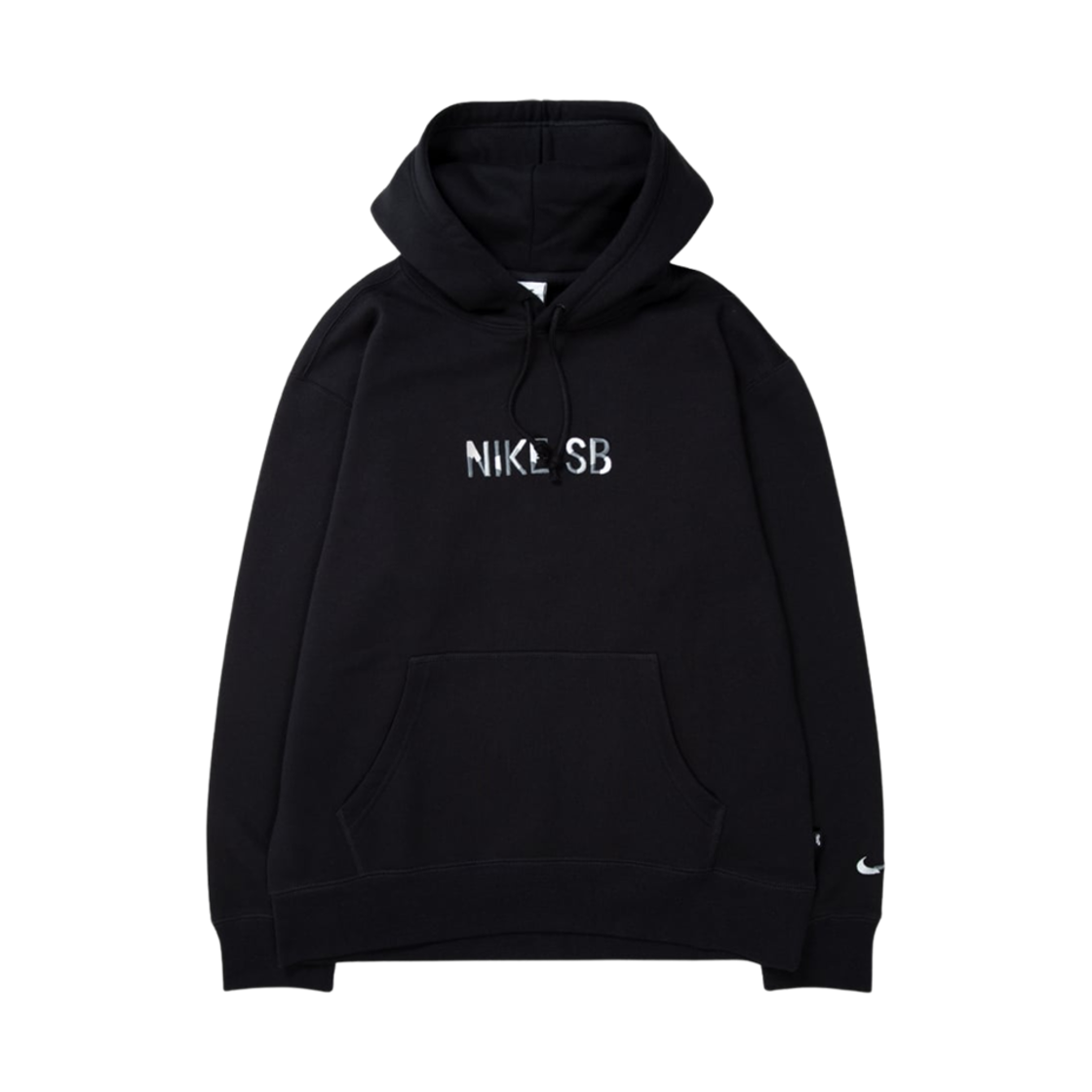DH4684-010 Nike SB Mosaic Premium Fleece Pullover Hoodie Black Cool Grey - Asia