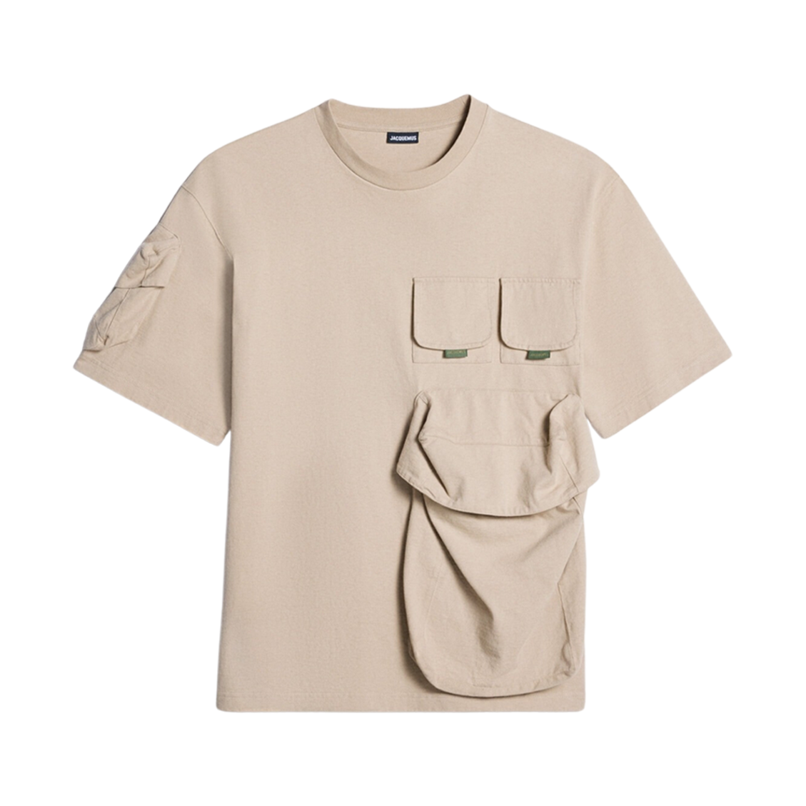 자크뮈스 르 티셔츠 볼소 유틸리티 티셔츠 카키(Jacquemus Le T-Shirt Bolso Utility T-Shirt Khaki) - 1