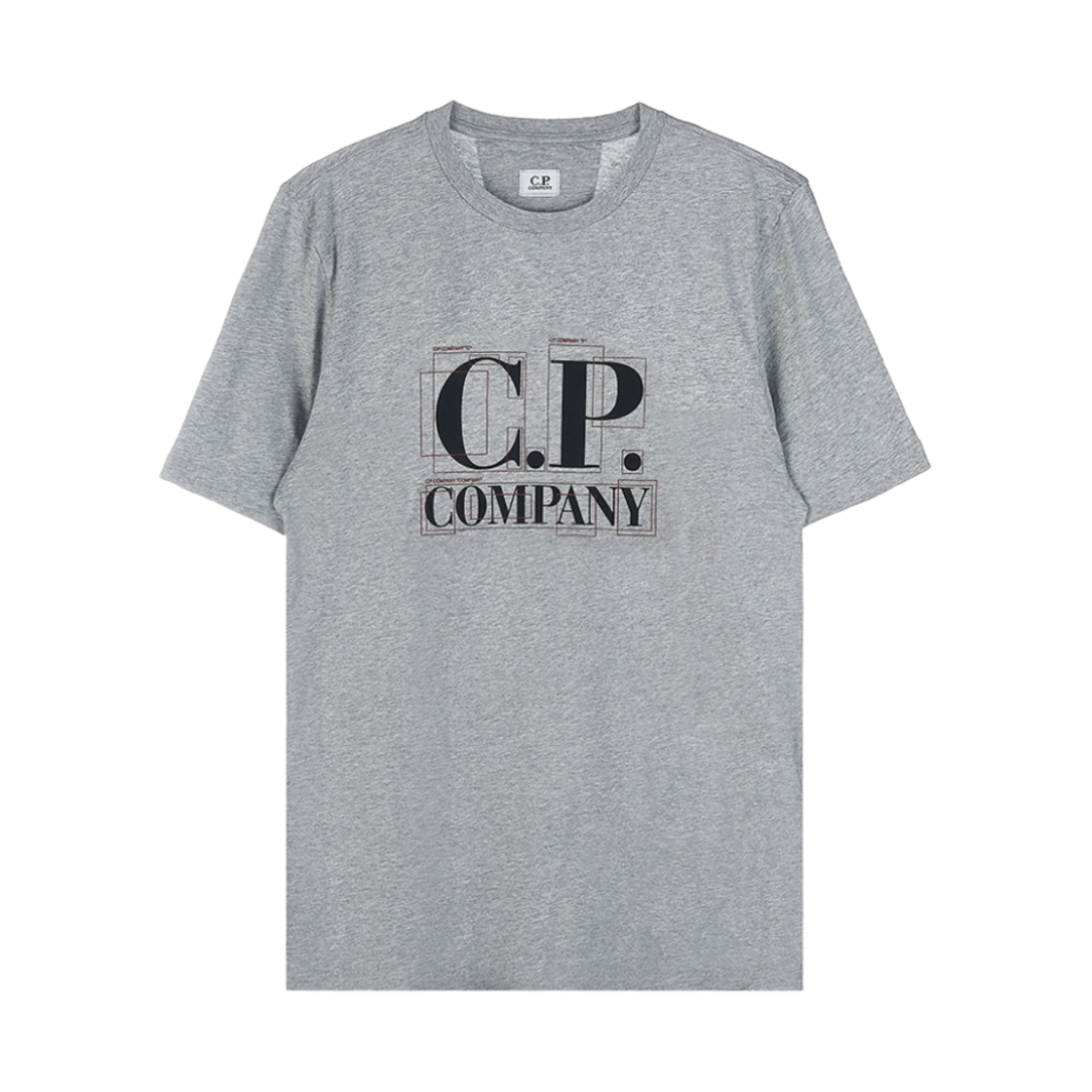 14CMTS189A005100WM93 C.P. Company 30/1 Jersey Large Graphic Logo T-Shirt Grey Melange - 23SS