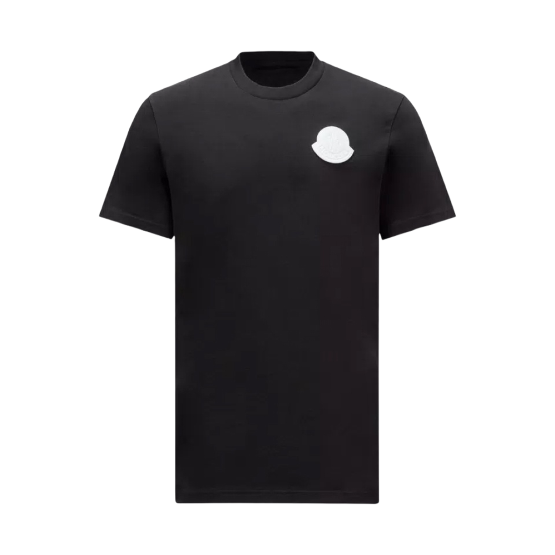 J1-091-8C00045-83927-998 Moncler Logo Patch T-Shirt Black - 24SS