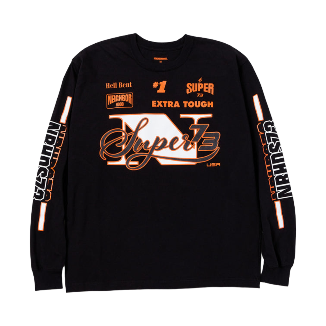 네이버후드 x 슈퍼73 티셔츠 롱슬리브 블랙(Neighborhood x Super73 T-Shirt LS Black)