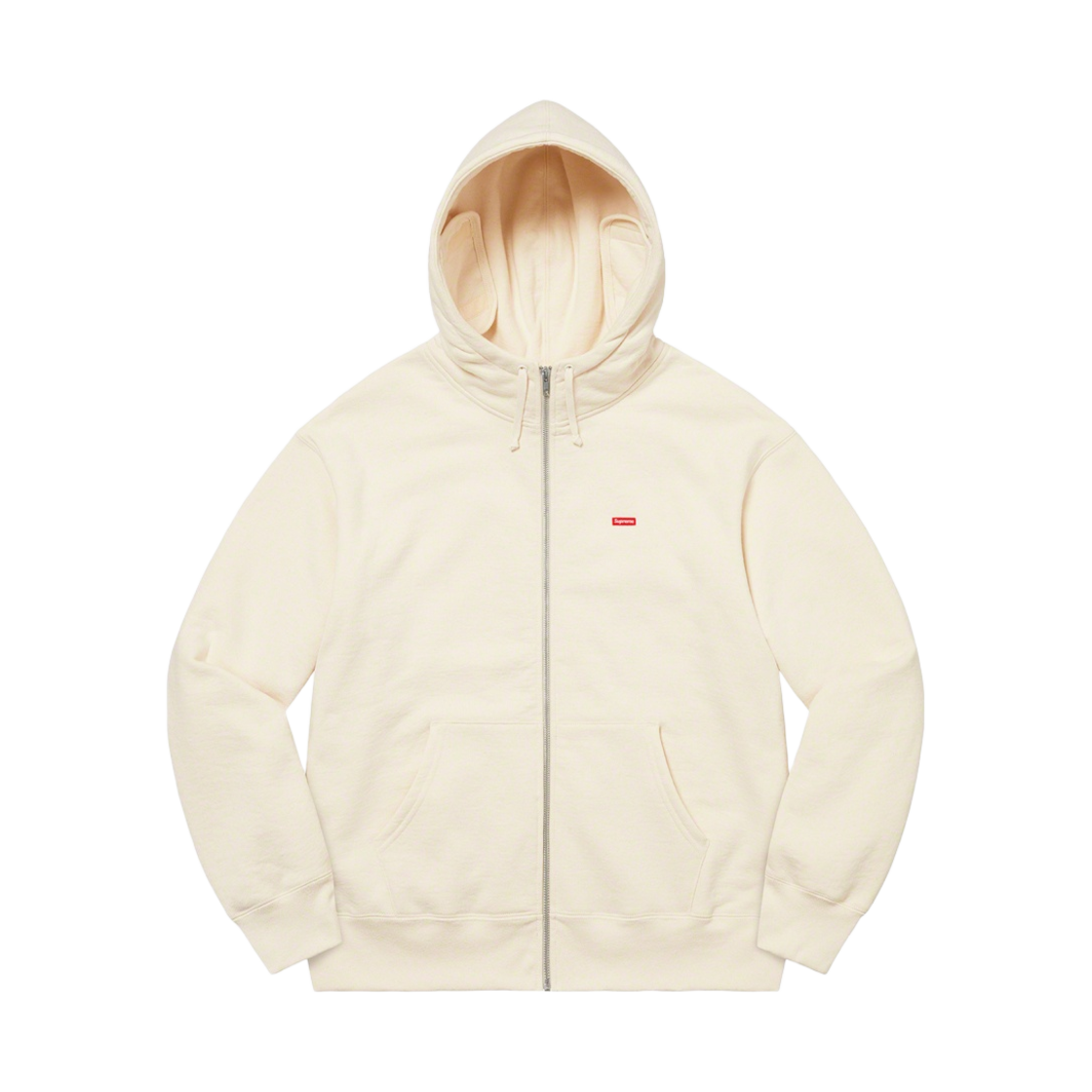 슈프림 스몰 박스 페이스마스크 집업 후드 스웨트셔츠 내츄럴 - 21FW(Supreme Small Box Facemask Zip Up Hooded Sweatshirt Natural - 21FW) - 2
