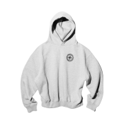 Punch Drunk Parties Circle Logo Oversized Hoodie Gray
