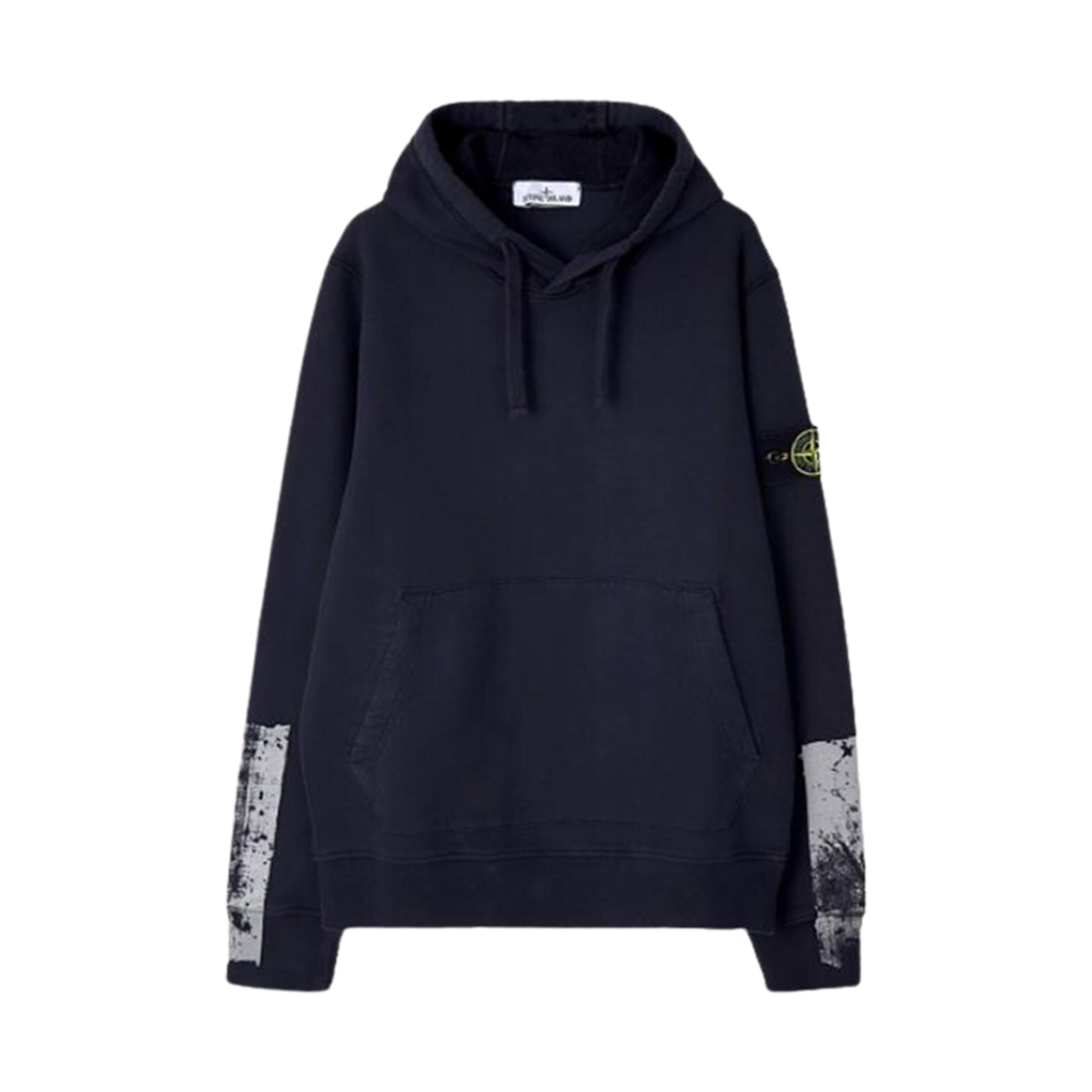 791567461-V0020 Stone Island 67461 Tape Four Print Hooded Sweatshirt Navy Blue - 23FW