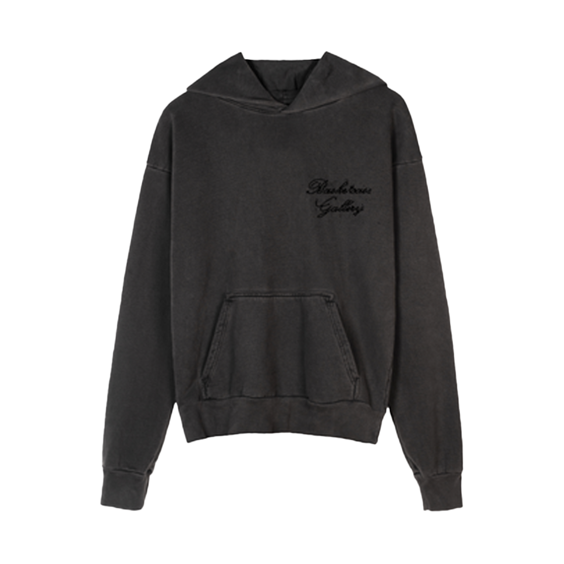 바스켓케이스 글로벌리스트 후디 워시드 블랙 - 24FW(Basketcase Globalist Hoodie Washed Black - 24FW)