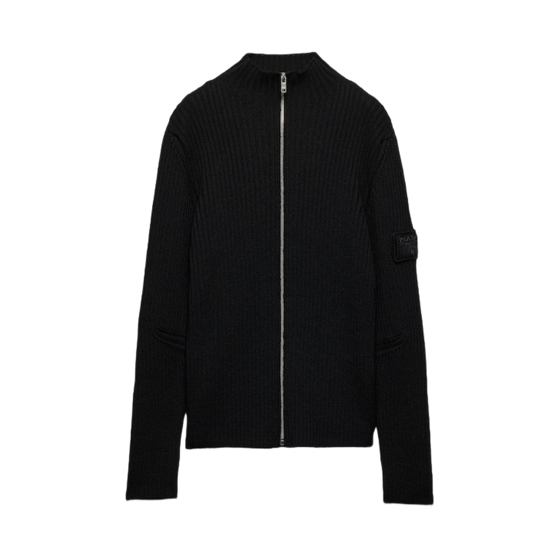 UMG355-15O6-F0002 Prada Wool Cardigan Black