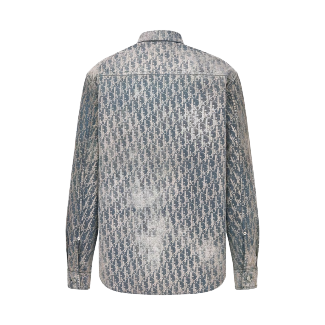 디올 오블리크 코튼 블렌드 트윌 오버셔츠 그레이 골드(Dior Oblique Cotton Blend Twill Overshirt Grey Gold) - 2