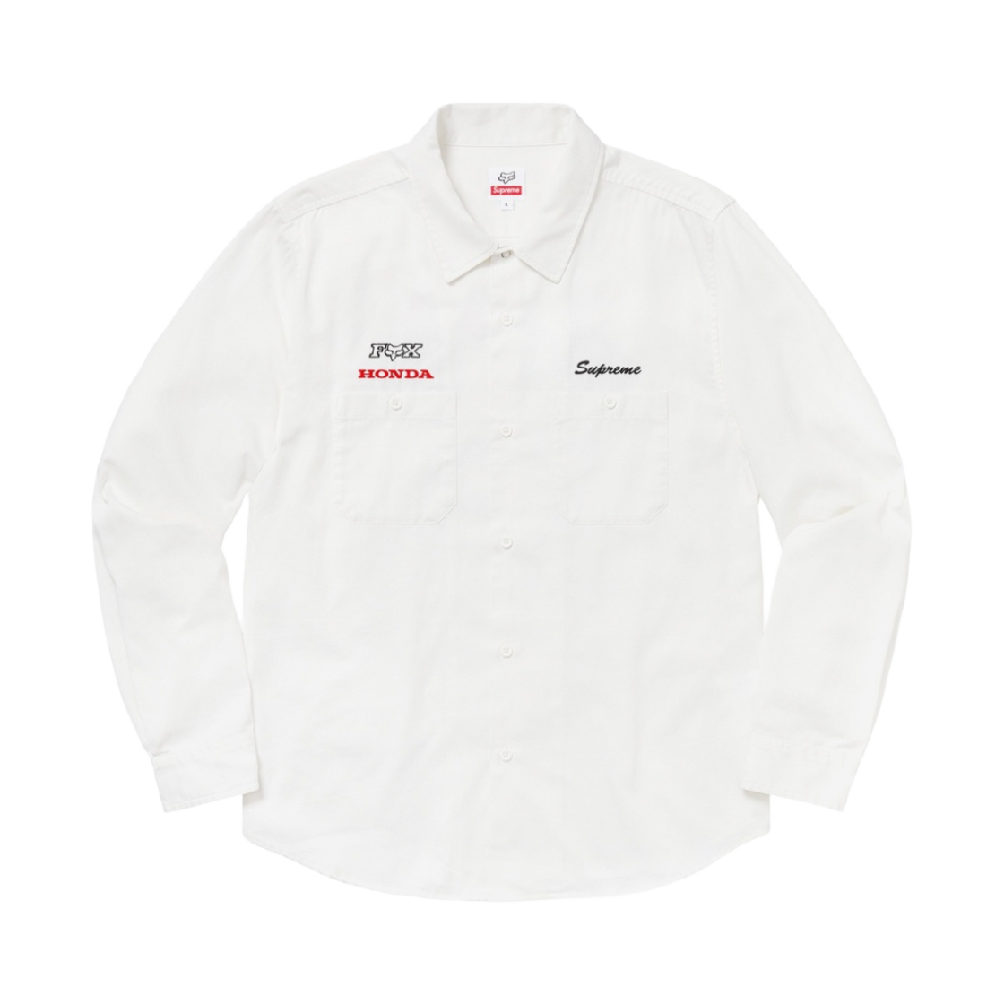 슈프림 x 혼다 x 폭스 레이싱 워크 셔츠 오프 화이트 - 19FW | Supreme