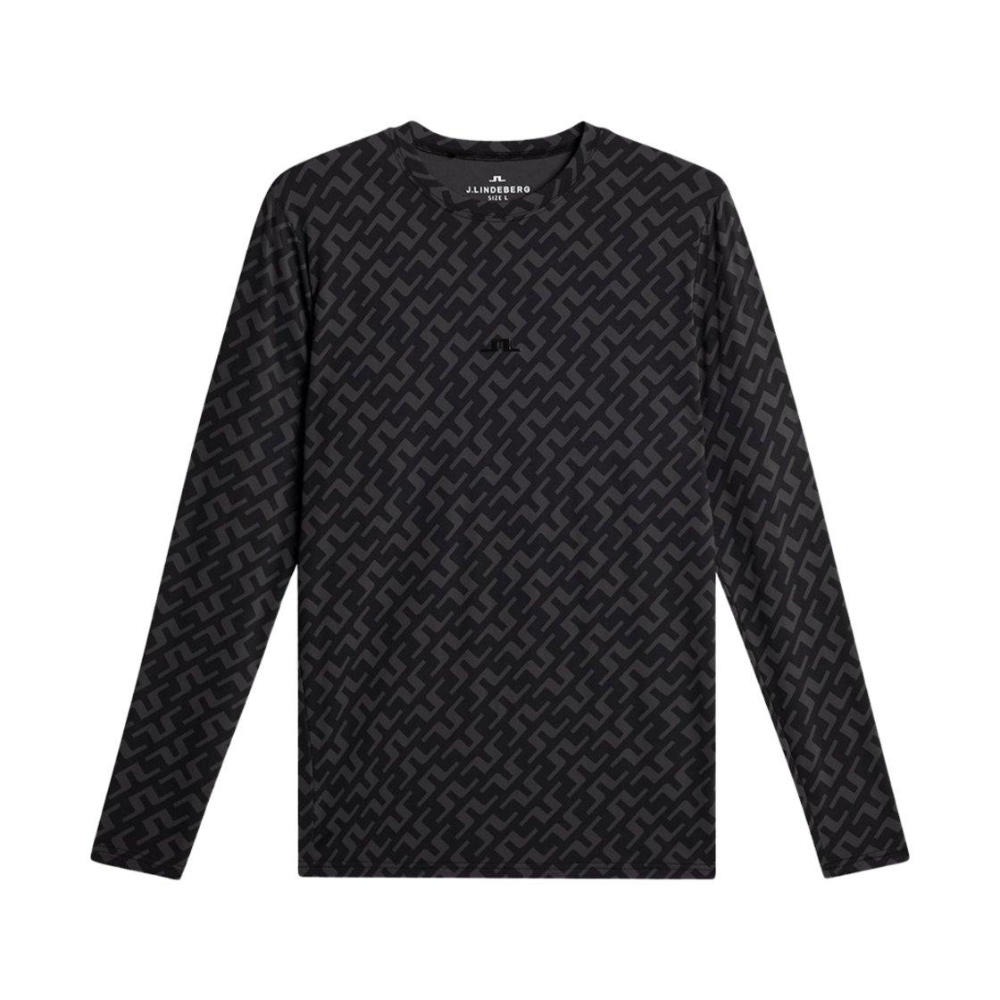 제이린드버그 프린티드 토르 롱슬리브 바이아스 브릿지 블랙(J.Lindeberg Printed Thor Long Sleeve Bias Bridge Black) - 1
