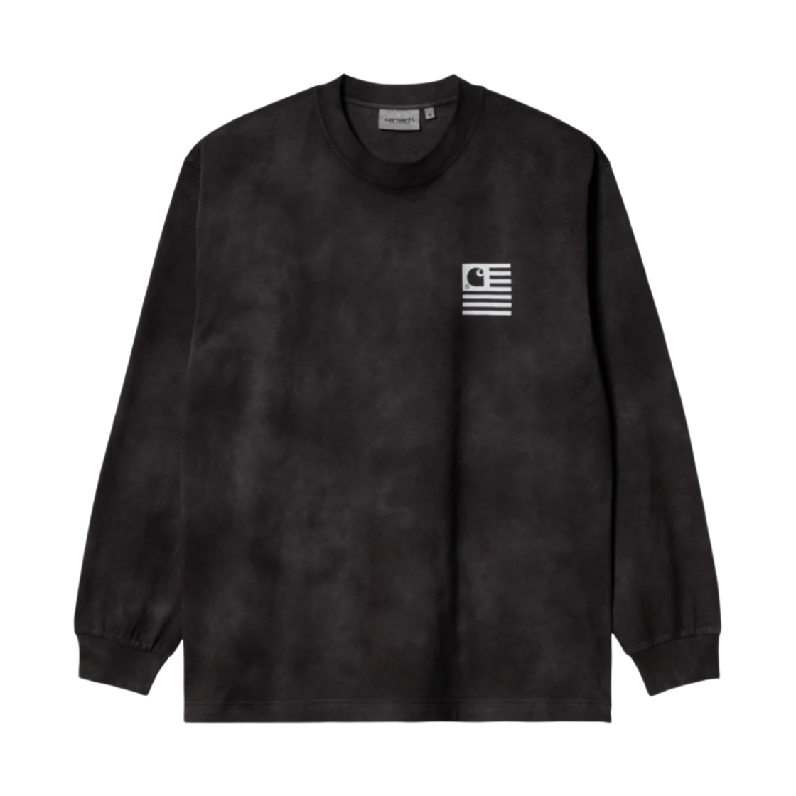 칼하트 WIP 크로모 롱슬리브 티셔츠 블랙 크로모(Carhartt WIP Chromo L/S Chase T-Shirt Black Chromo) - 1