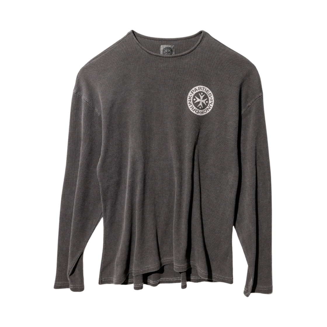 펀치 드렁크 파티즈 SHG 가먼트 다이드 와플 니트 차콜