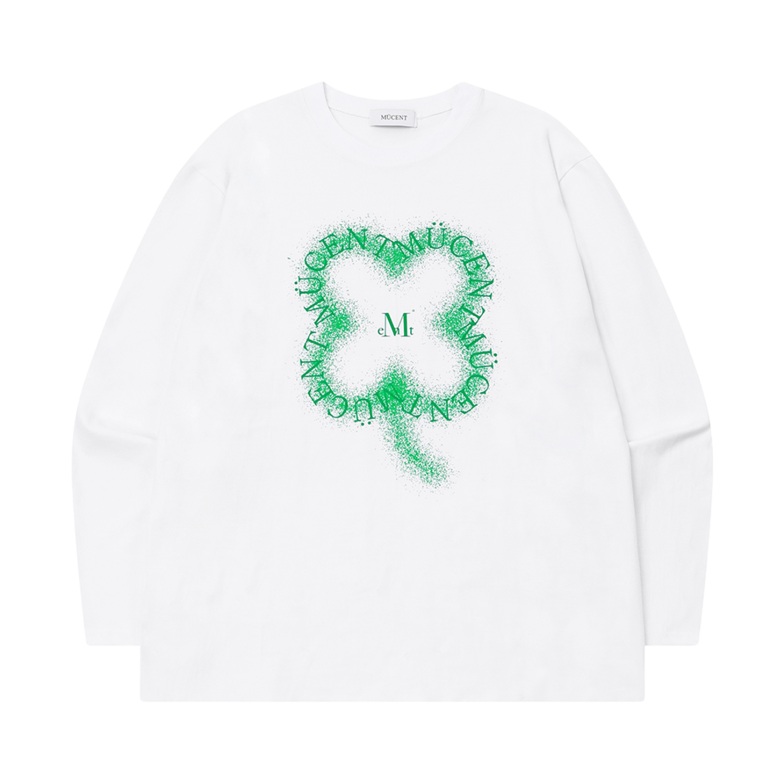 P00000NE_W MUCENT Clover Lettering LS White